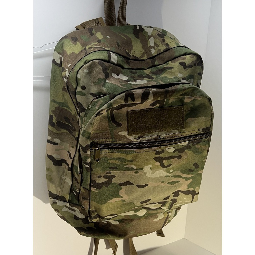 Tactical Camo Military Style Backpack 2 Compartment‎ Wilderness Camping Green